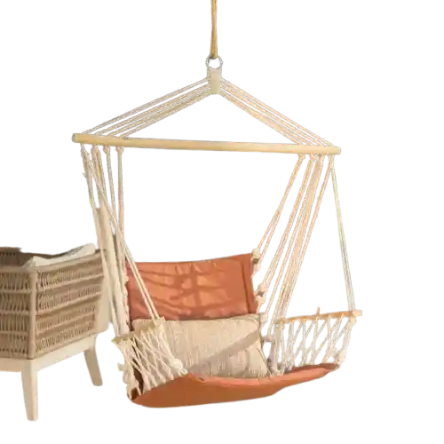 Hamaca Tipo Silla Apoya Brazo Madera 50 x 50 x 100 cm Casaideas