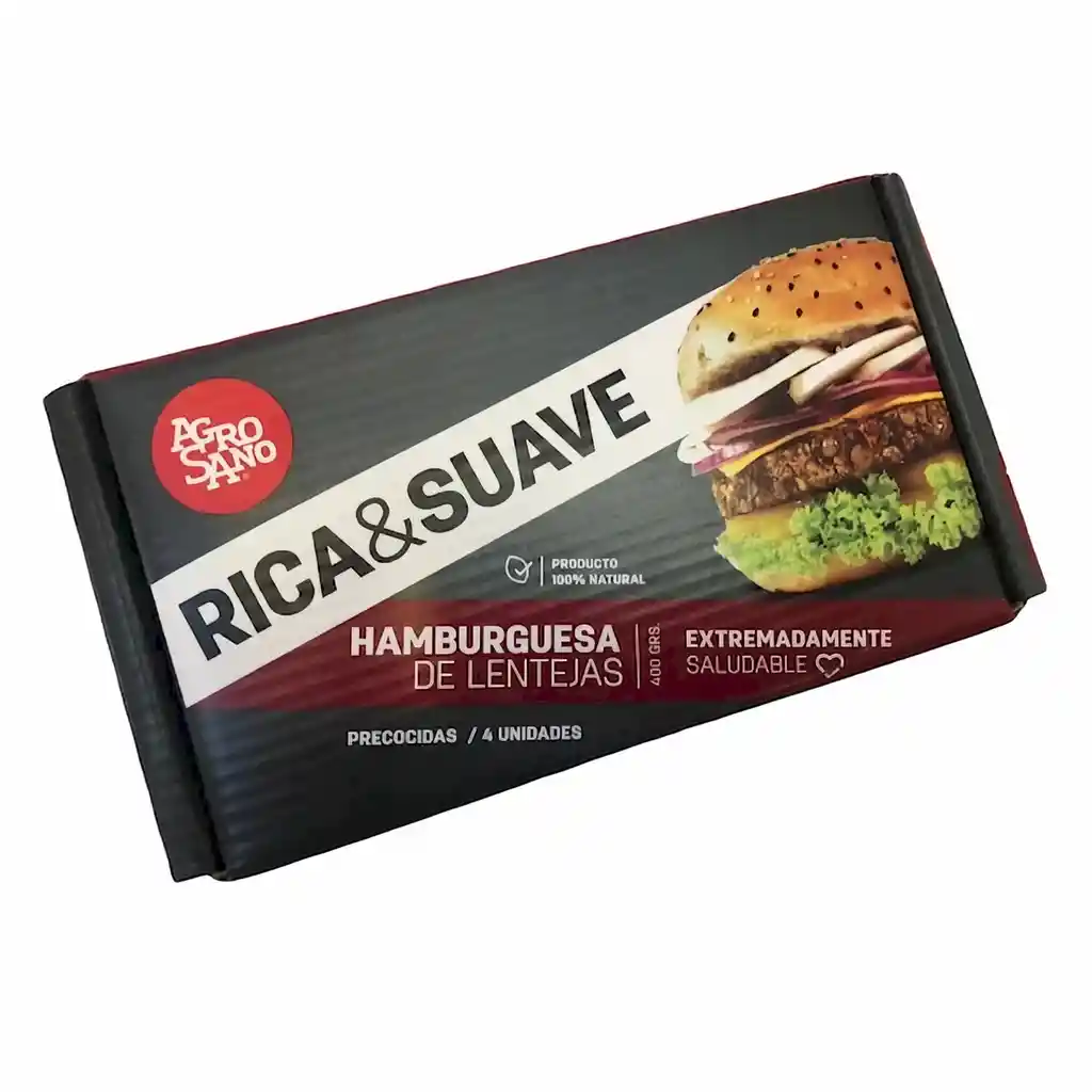 Agrosano Hamburguesa Lentejas