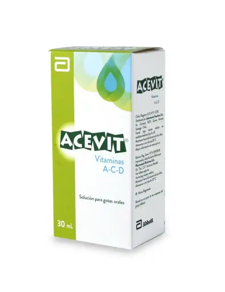 Acevit Solución para Gotas Orales (2.75 mg / 75 mg / 0.025 mg)