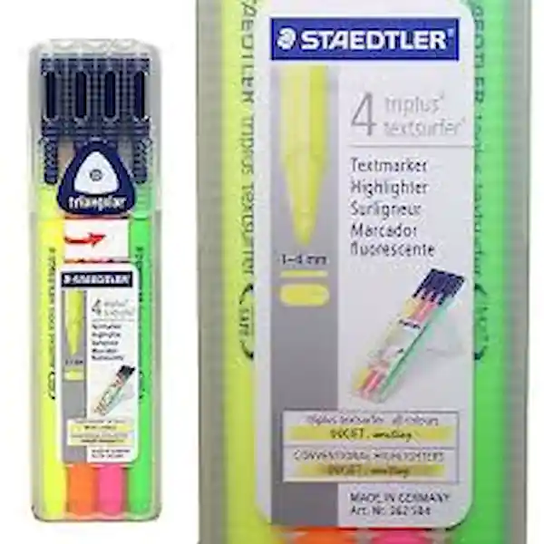 Staedtler Set de Destacadores Triangular 362