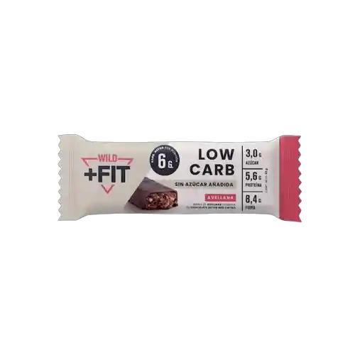 Wild Fit Snack Barra Proteína Low Carb Chocolate Bitter Avellana