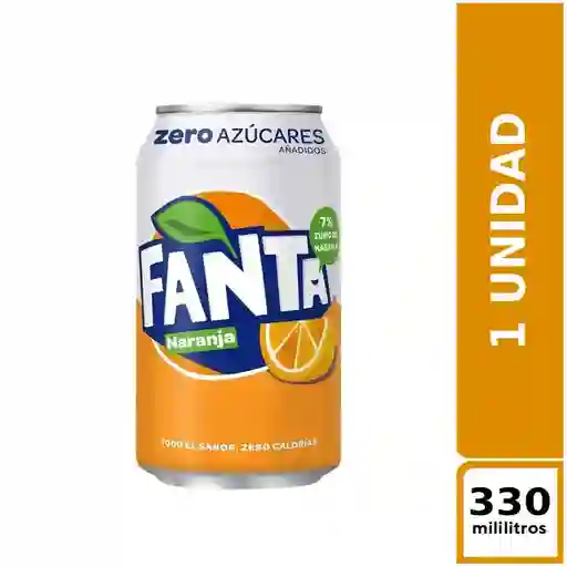 Fanta Naranja Sin Azúcar 330 ml