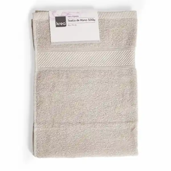 Krea Toalla de Mano Gris Claro 500 g