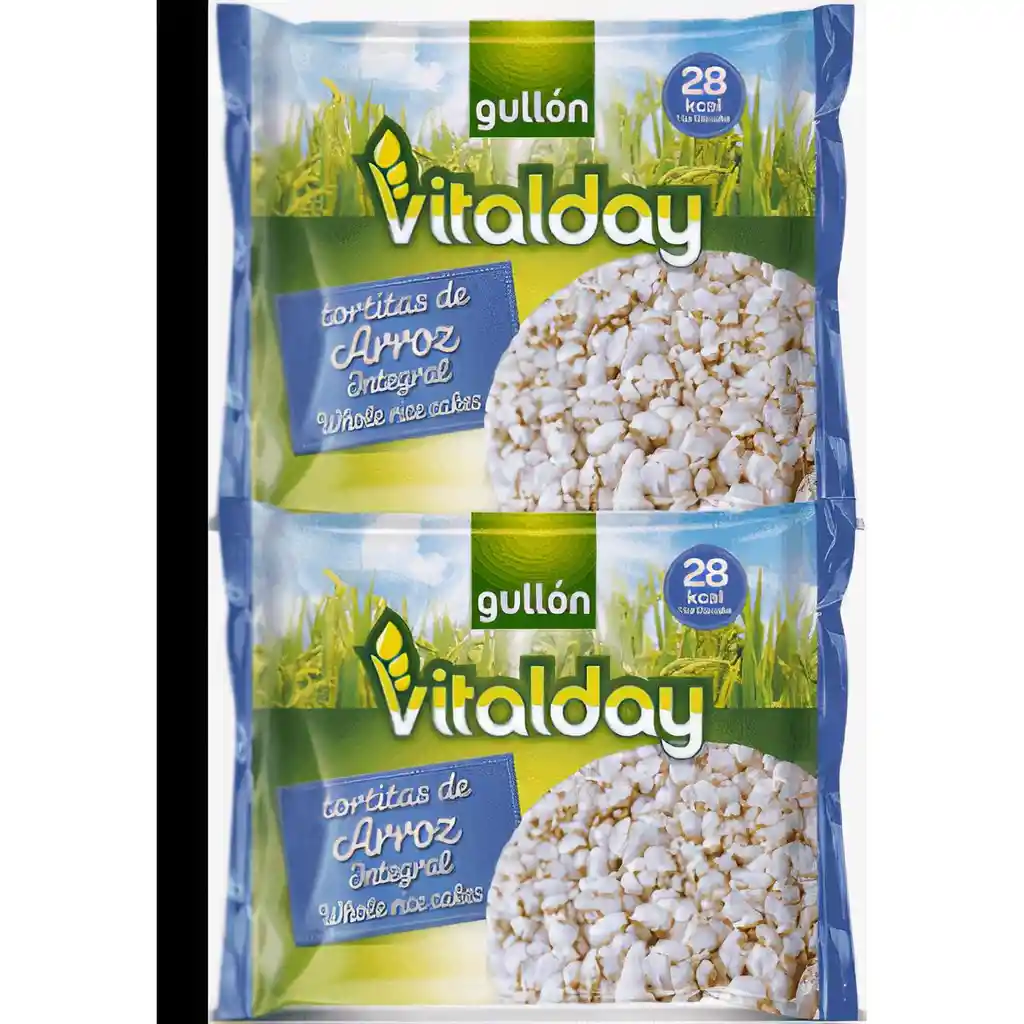 Vitalday Tortitas De Arroz Integral X4Un