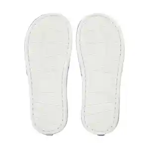 Pantufla Estampada Con Lazo Azul 37/38