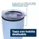 Miniso Vaso de Acero Inoxidable Para Coche Azul 500 mL