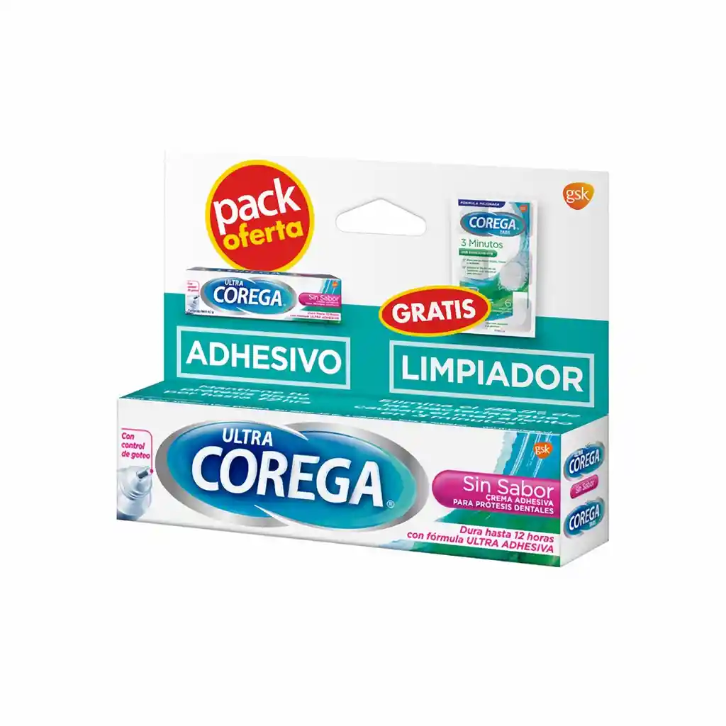 Corega Pack Higiene Bucal Crema + Tabletas De Limpieza
