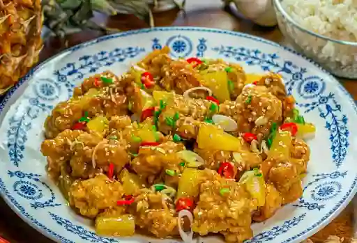 Pollo con piña
