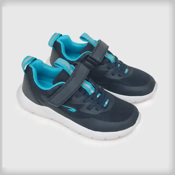 Zapatillas Deportiva de Niño Azul/Gris Talla 36 Colloky