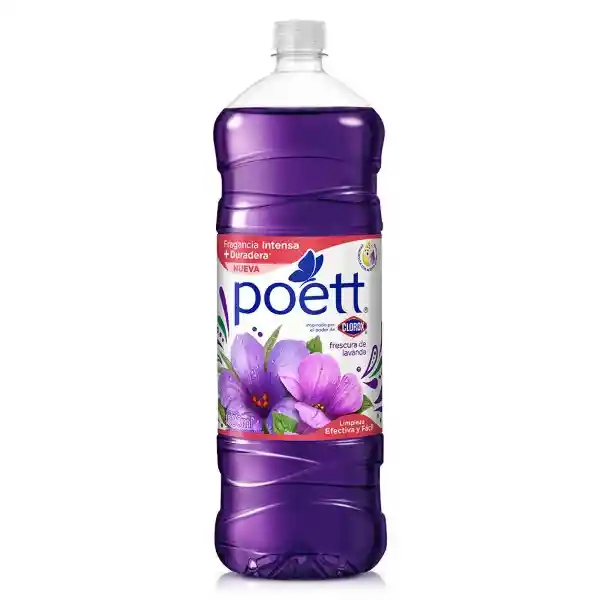 Limpiador Desinfectante de Pisos Poett Frescura de Lavanda (Botella) 1800 ml