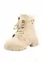 Botines Cordón W24 Niña Beige 30 897 Ficcus