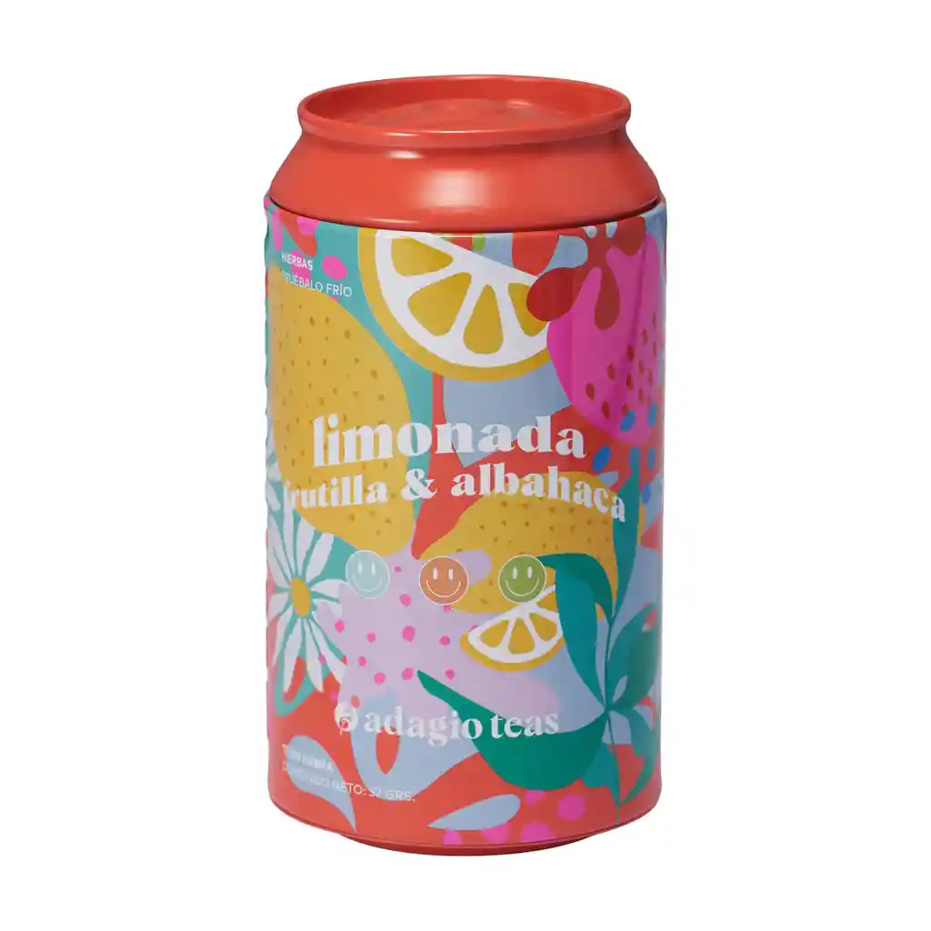 Tin Limonada Frutilla Albahaca