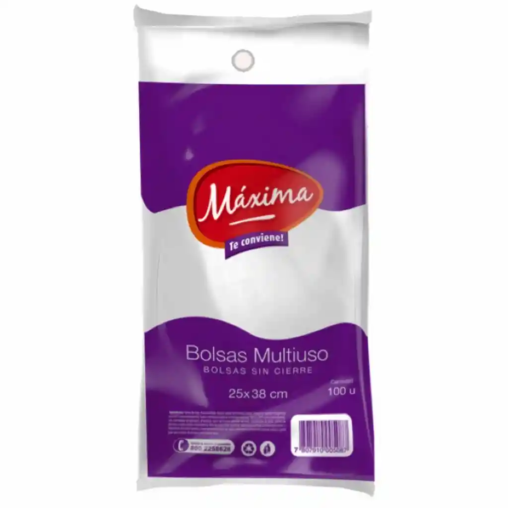 Maxima Bolsa Multiuso Mediana 25X38