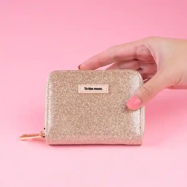 Cartera Con Cierre Beige Miniso