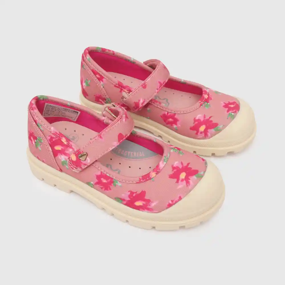 Ballerinas Estampada De Niña Rosado Talla 23