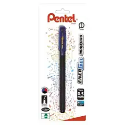 Pentel Bolígrafo Energel Makkuro Color Azul 0.5