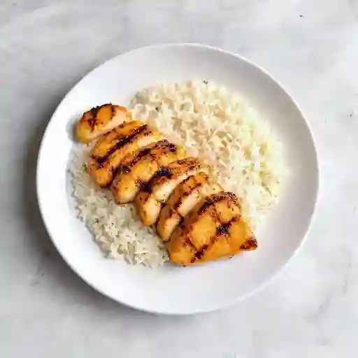 Arroz Con Pollo A La Plancha