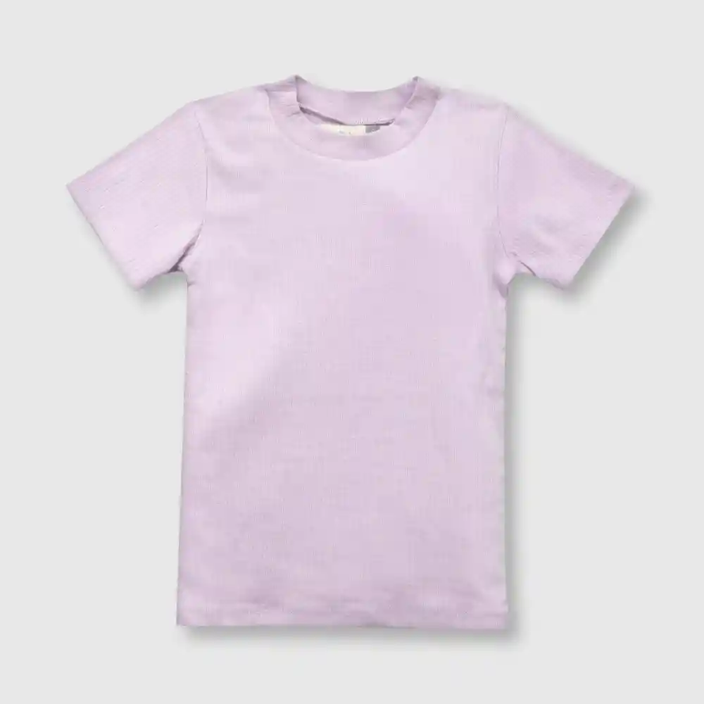 Polera De Punto De Niña Lila Talla 3 Años