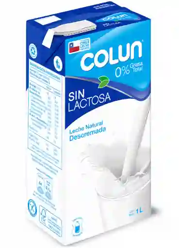 Colun Leche Descremada Sin Lactosa