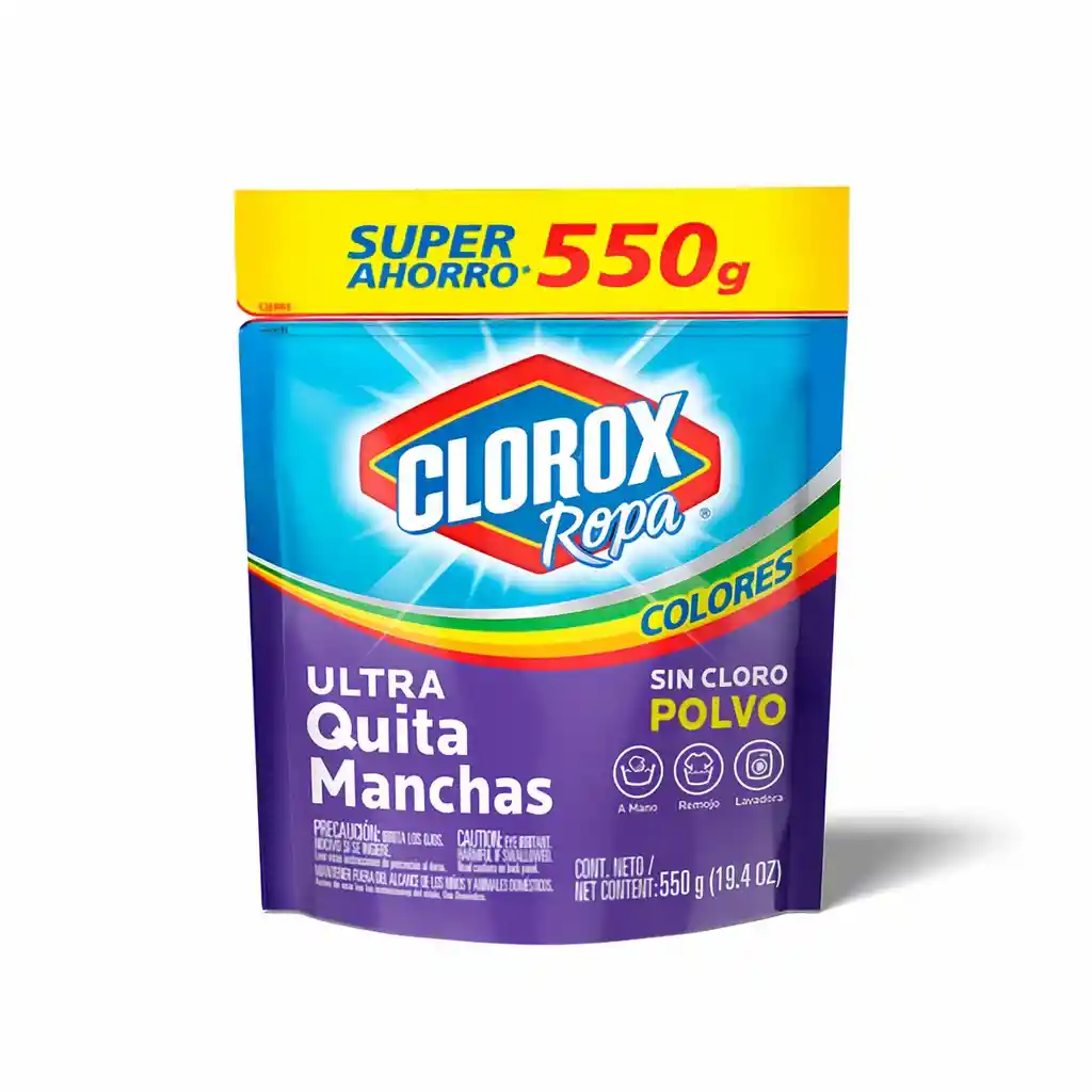 Clorox Quitamancha Ultra en Polvo Ropa Color