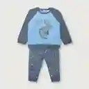 Pijama de Niño Azul Talla 12M Opaline