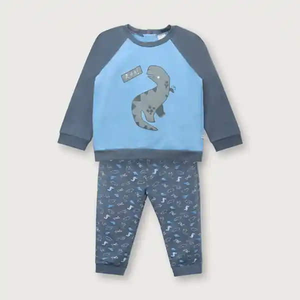 Pijama de Niño Azul Talla 12M Opaline