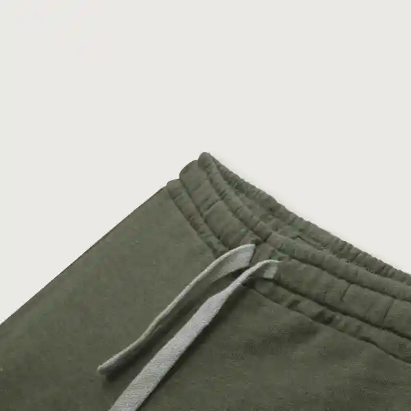 Pantalón Buzo Esencial Niño Verde Militar Talla 12M Opaline