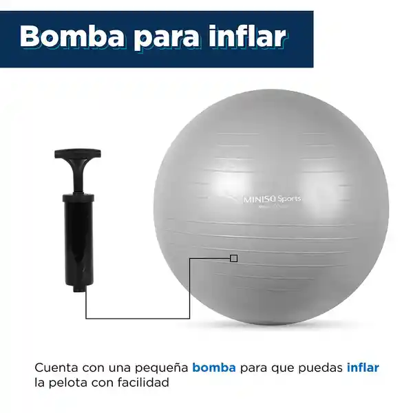 Pelota de Yoga 65 cm Sports Miniso