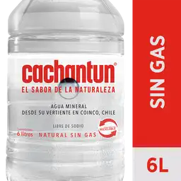 Cachantun Agua Mineral Sin Gas 6 Litros