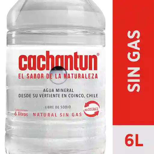 Cachantun Agua Mineral Sin Gas 6 Litros