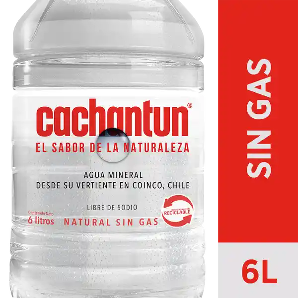 Cachantun Agua Mineral Sin Gas 6 Litros