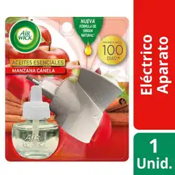 Air Wick Desodorante Ambiental Eléctrico Aparato + Repuesto Manzana & Canela 21ml