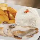 Pollo en Crema de Champiñon + Lata Peps