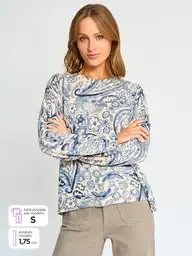 Tatienne Suéter hi Camila Cor Denim M V25