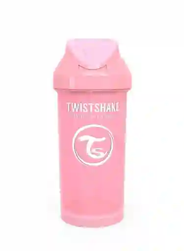 Twistshake Vaso Con Bombilla Straw Cup Rosado Capacidad 360 mL