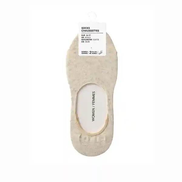 Miniso Protector de Pie Para Mujer Estilo Japones Beige Claro