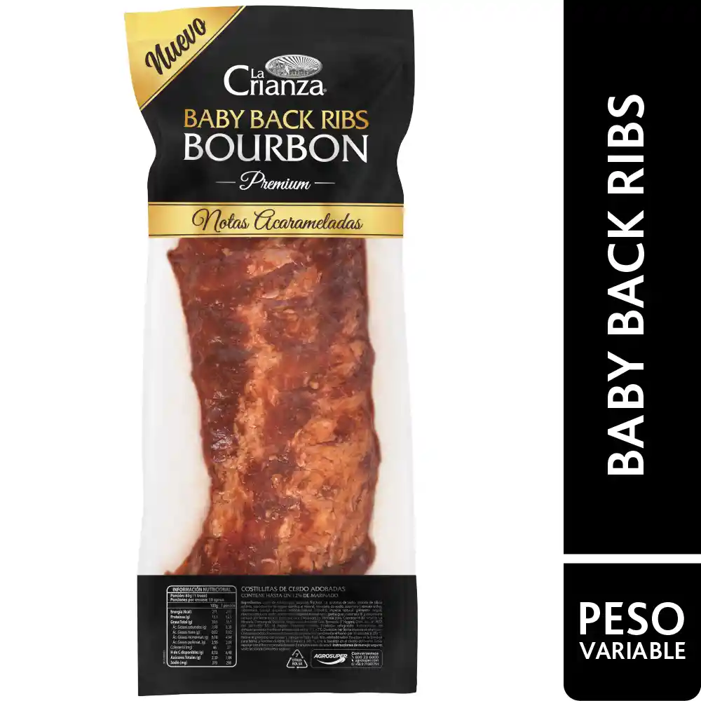 La Crianza Baby Back Ribs Bourbon