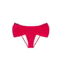 Bikini Calzón Con Laterales Drapeados Rojo Talla S Samia
