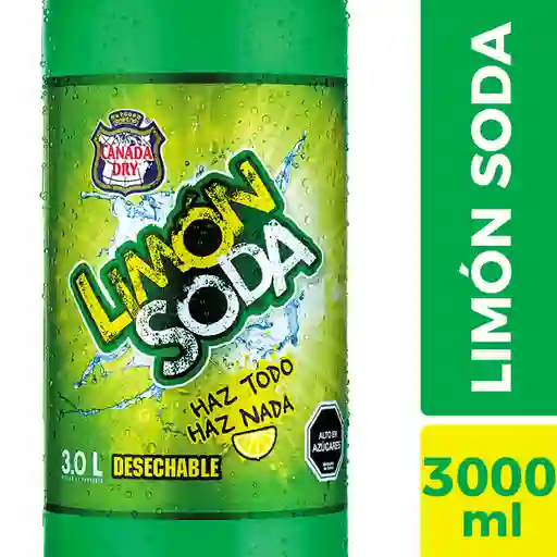 Canada Dry Limón Soda Bebida Gaseosa 3 L