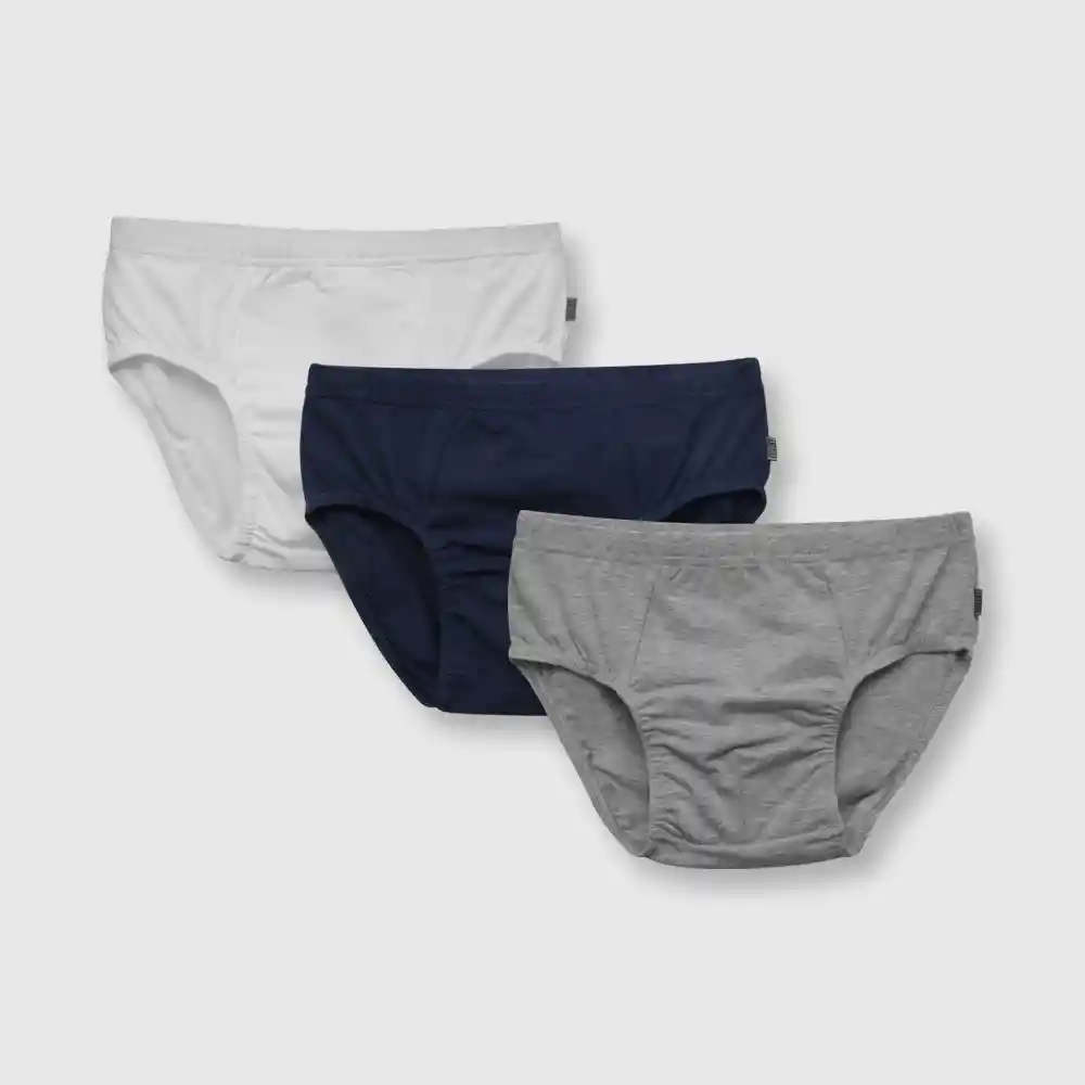 Pack Slip Clásico Niño Blanco Talla 6a