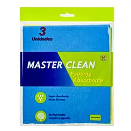 Master Clean Paños Esponja Absorbente Bio