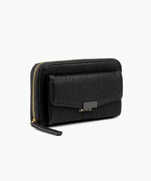 Lounge Billetera Flap Frontal Negro