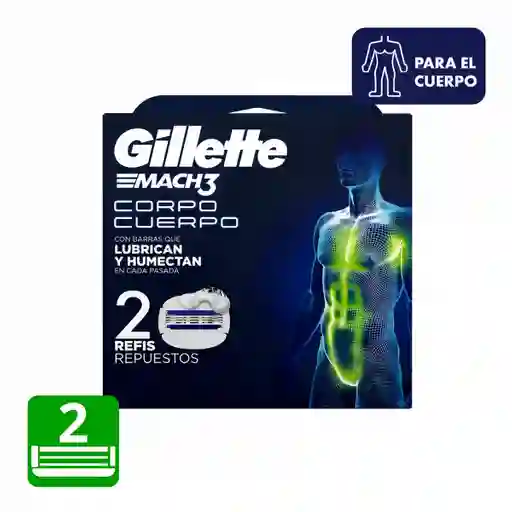 Gillette Cartuchos Para Afeitar Mach3 Cuerpo