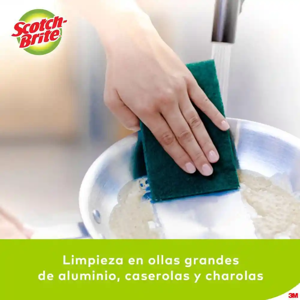 Scotch Brite Esponja Fibra Verde