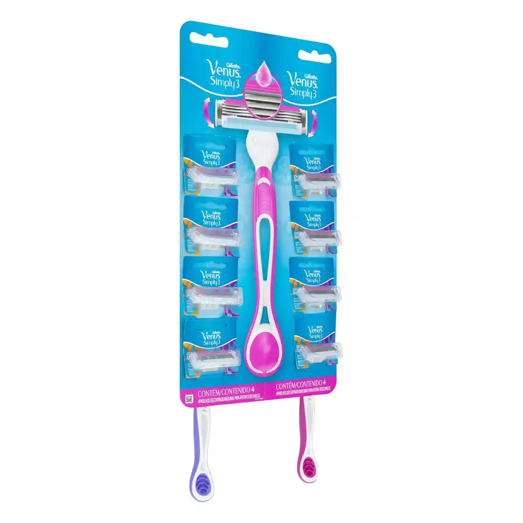 Gillette Venus Pack de Máquina de Afeitar Simply 3