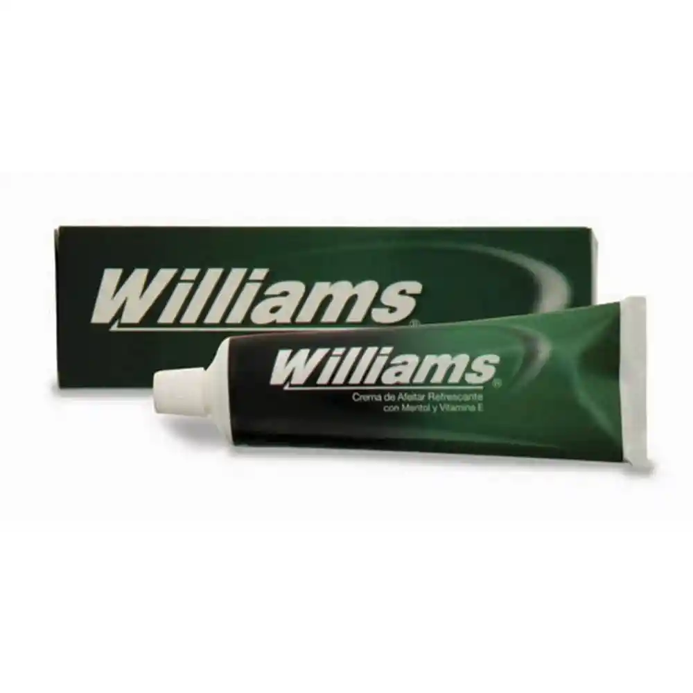 Williams Crema de Afeitar Refrescante con Mentol y Vitamina E 