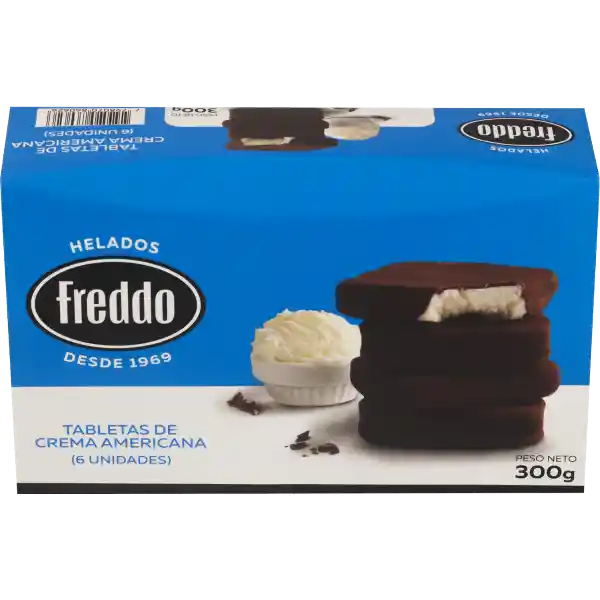 Freddo Helado Tabletas de Crema Americana