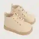 Botines Niña Toques Metalizados Beige Talla 28