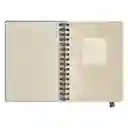 Libreta Forrada Con PU 120 Hojas Con Líneas Azul Casaideas