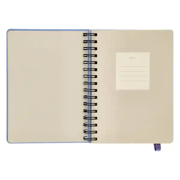 Libreta Forrada Con PU 120 Hojas Con Líneas Azul Casaideas